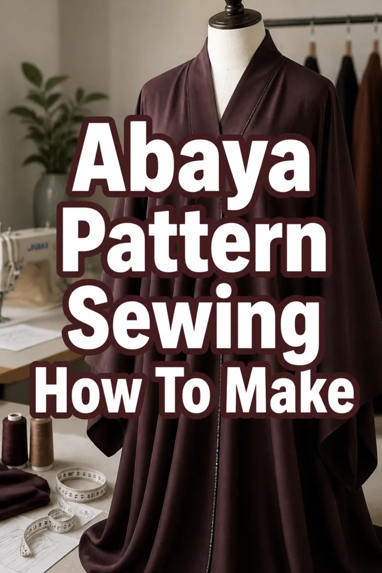 Abaya Pattern Sewing How To Make