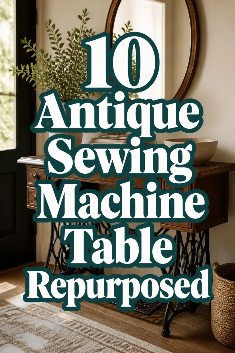10 Antique Sewing Machine Table Repurposed