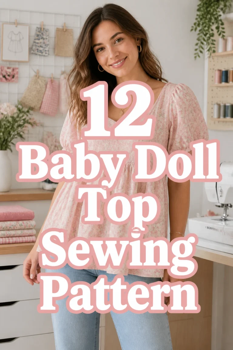 12 Baby Doll Top Sewing Pattern
