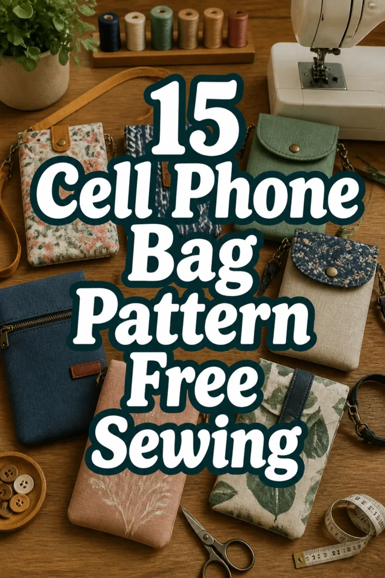 15 Cell Phone Bag Pattern Free Sewing