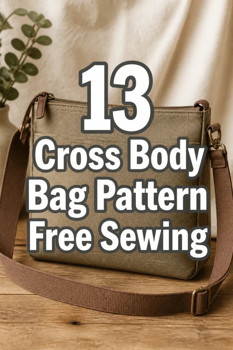 13 Cross Body Bag Pattern Free Sewing