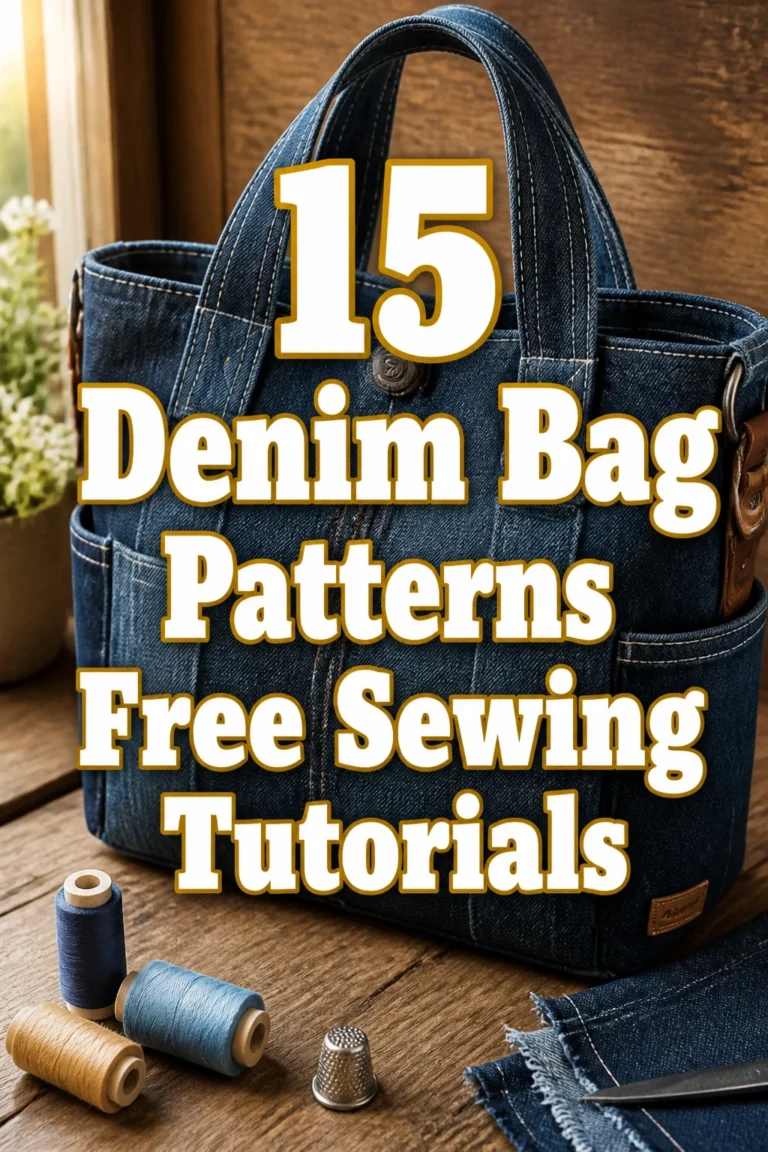 15 Denim Bag Patterns Free Sewing Tutorials