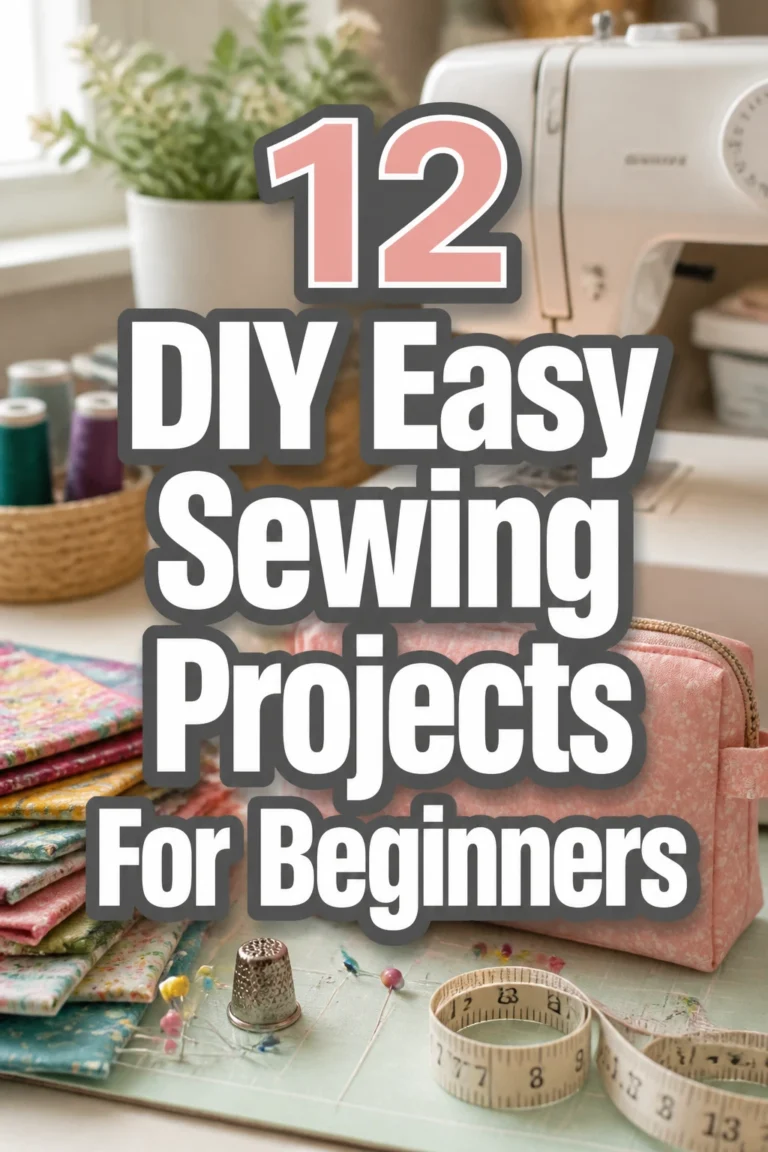 12 DIY Easy Sewing Projects For Beginners