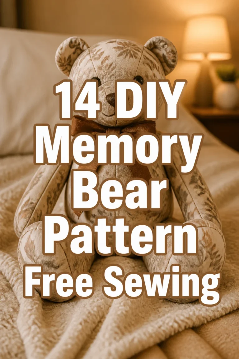 14 DIY Memory Bear Pattern Free Sewing
