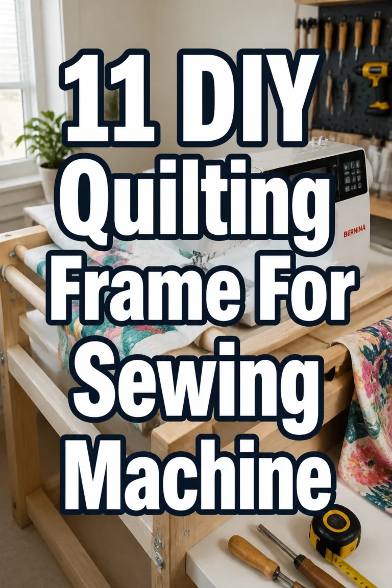 11 DIY Quilting Frame For Sewing Machine
