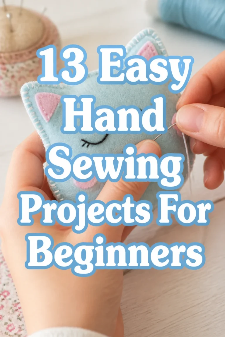 13 Easy Hand Sewing Projects For Beginners