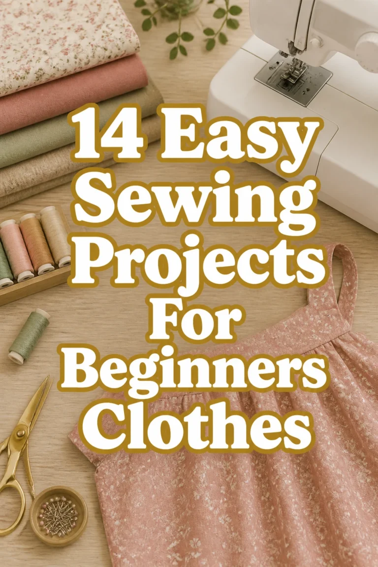 14 Easy Sewing Projects For Beginners Clothes