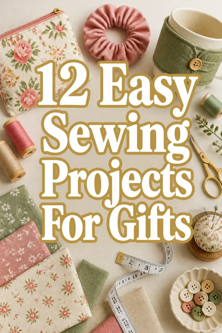 12 Easy Sewing Projects For Gifts