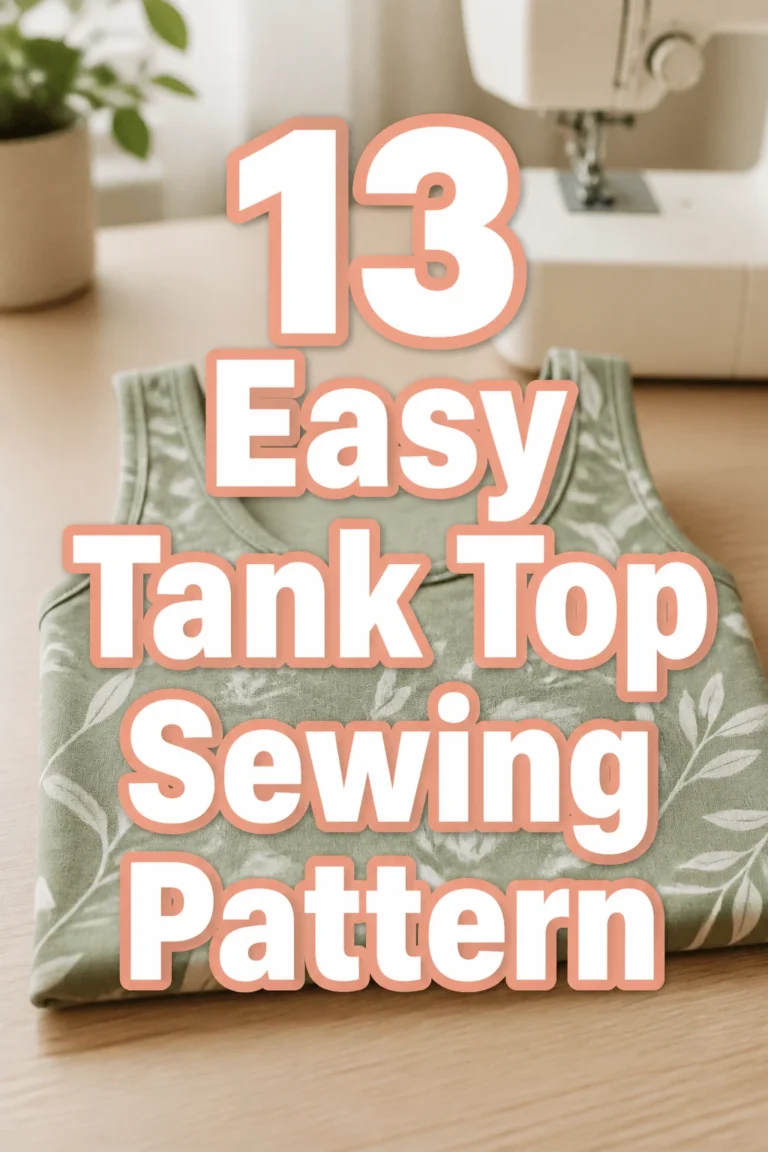 13 Easy Tank Top Sewing Pattern
