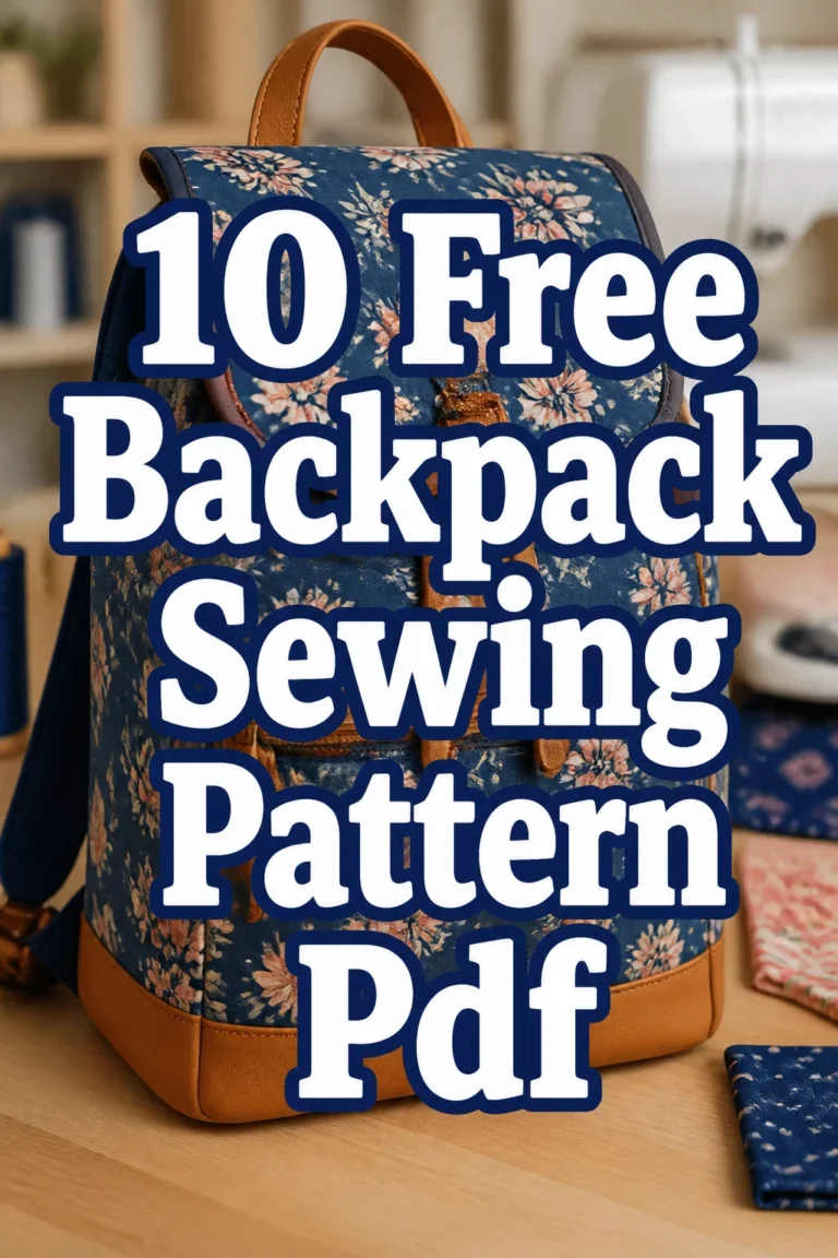 10 Free Backpack Sewing Pattern Pdf