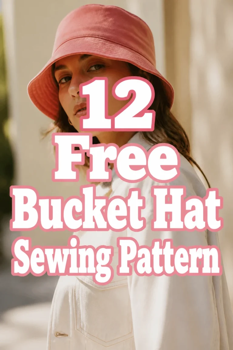 12 Free Bucket Hat Sewing Pattern