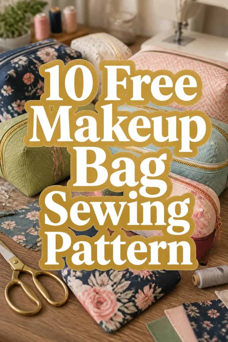 10 Free Makeup Bag Sewing Pattern