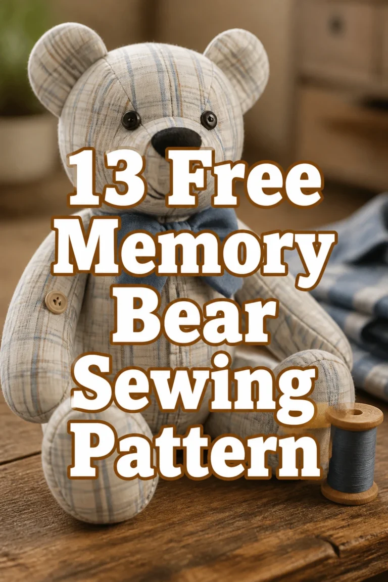 13 Free Memory Bear Sewing Pattern