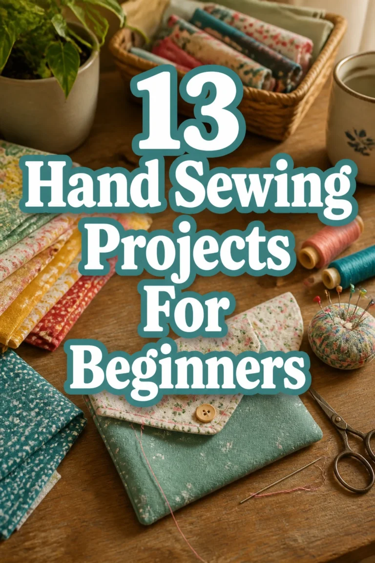 13 Hand Sewing Projects For Beginners