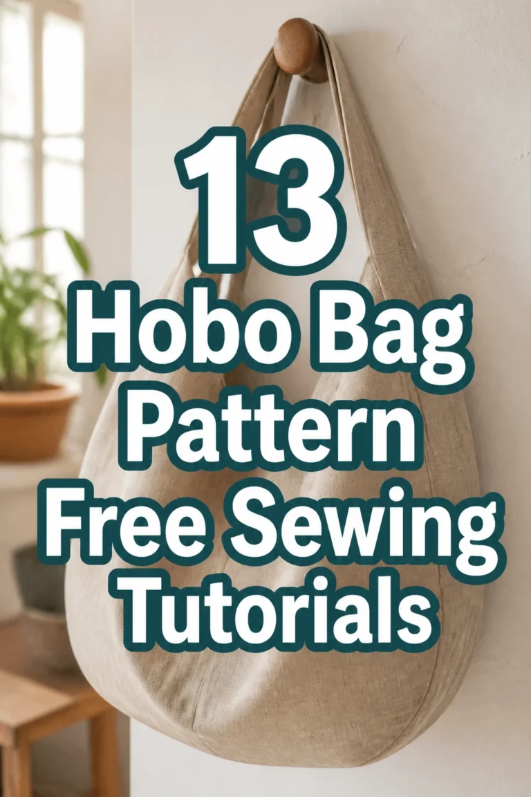 13 Hobo Bag Pattern Free Sewing Tutorials
