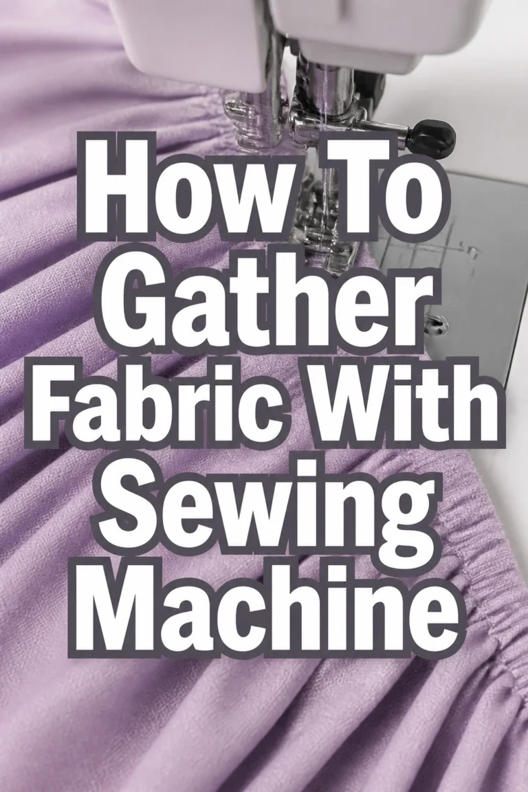 How To Gather Fabric With Sewing Machine