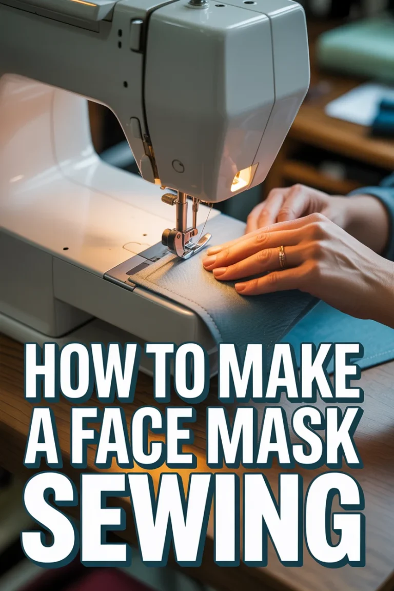 How To Make A Face Mask Sewing