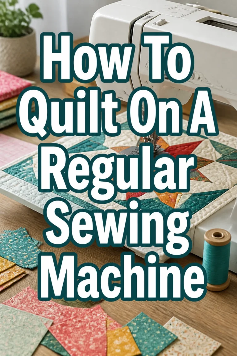 How To Quilt On A Regular Sewing Machine