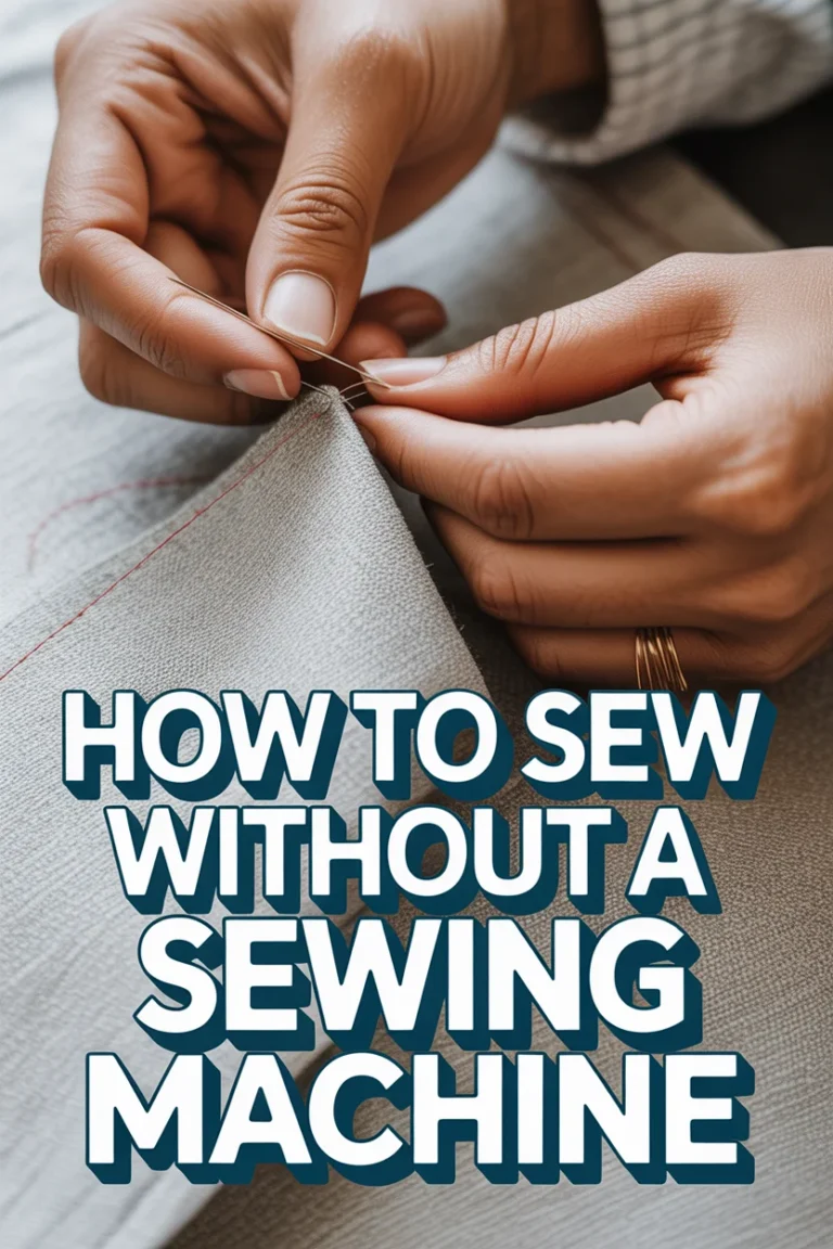 How To Sew Without A Sewing Machine