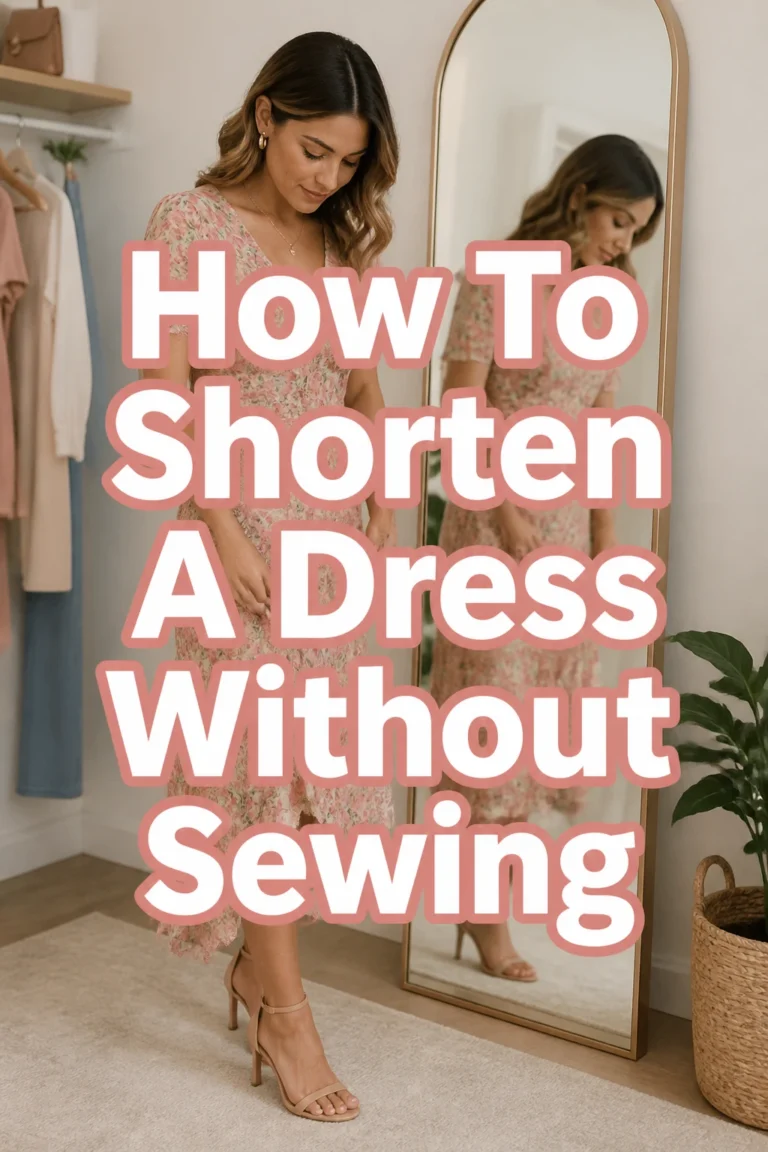 How To Shorten A Dress Without Sewing