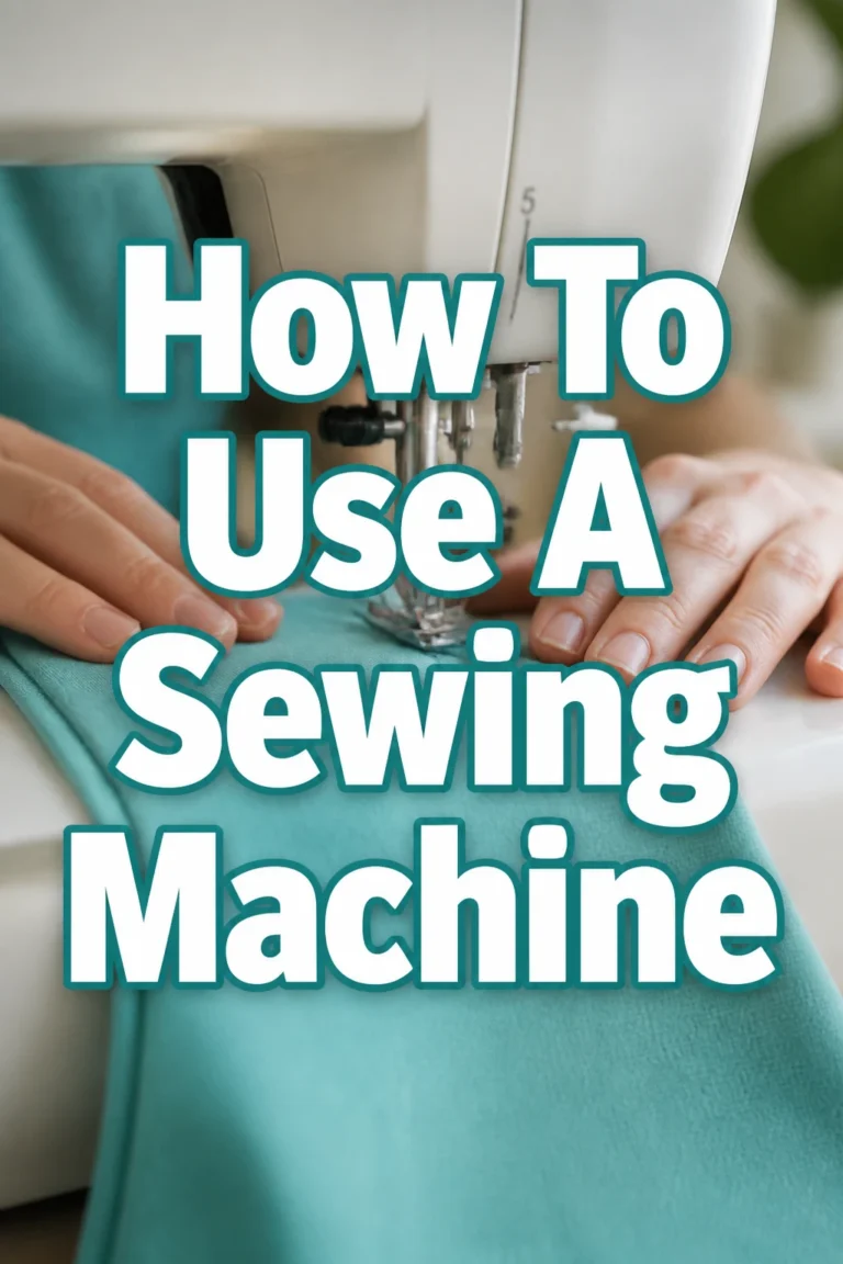 How To Use A Sewing Machine