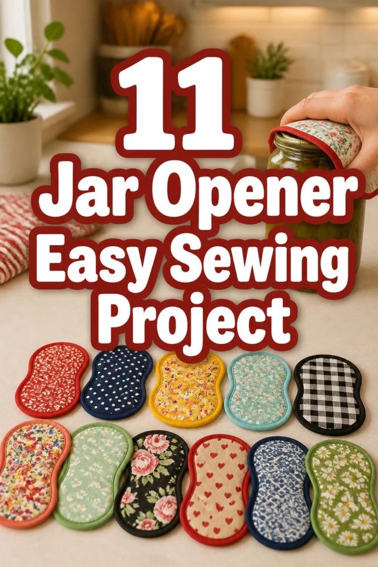 11 Jar Opener Easy Sewing Project