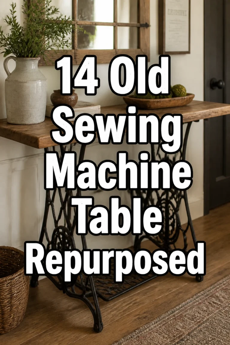 14 Old Sewing Machine Table Repurposed