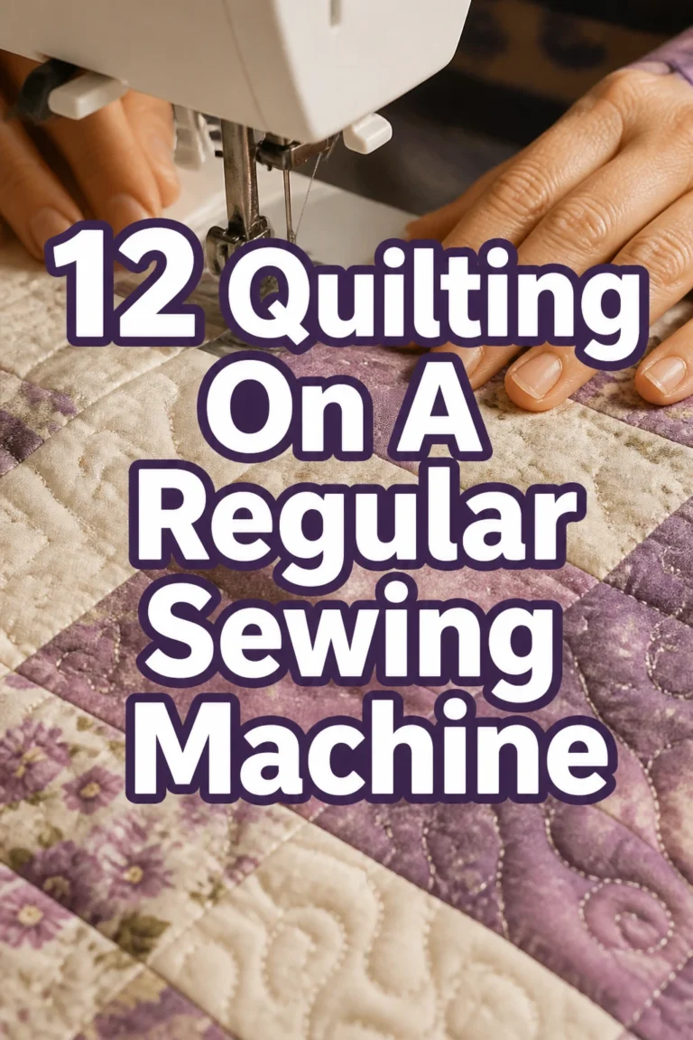 12 Quilting On A Regular Sewing Machine