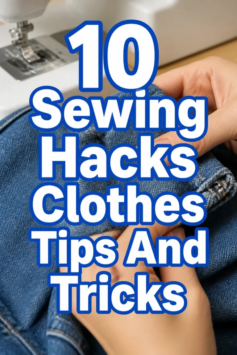 10 Sewing Hacks Clothes Tips And Tricks