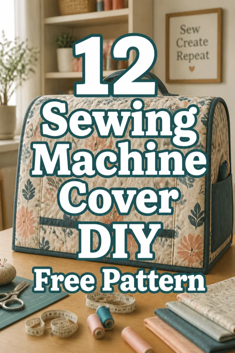 12 Sewing Machine Cover DIY Free Pattern
