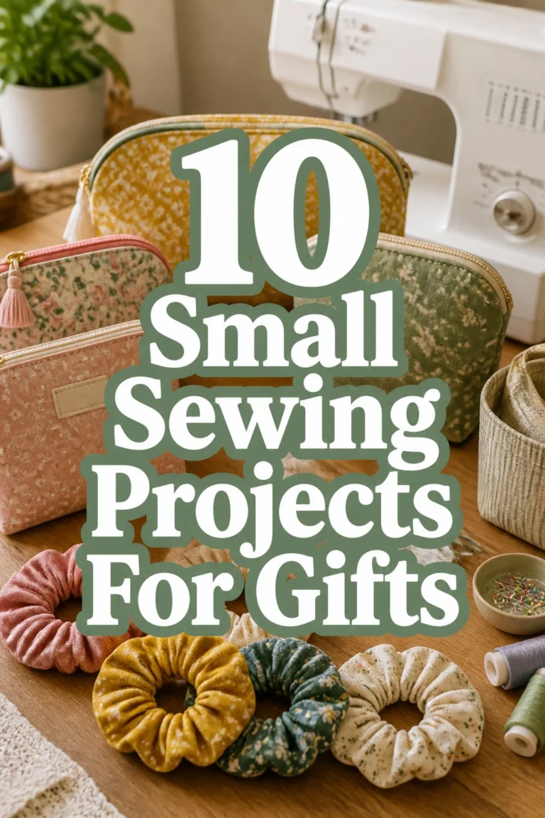 10 Small Sewing Projects For Gifts