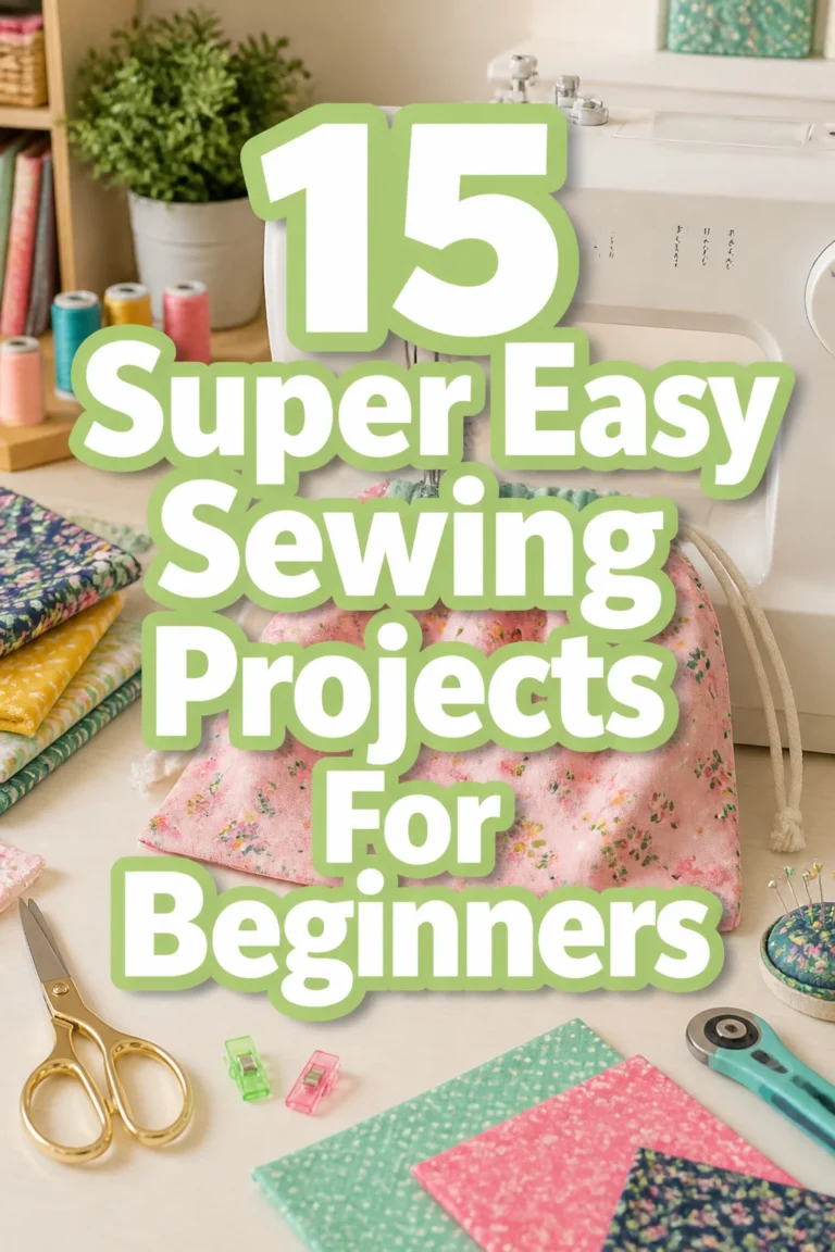 15 Super Easy Sewing Projects For Beginners