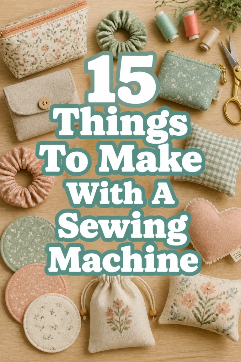 15 Things To Make With A Sewing Machine