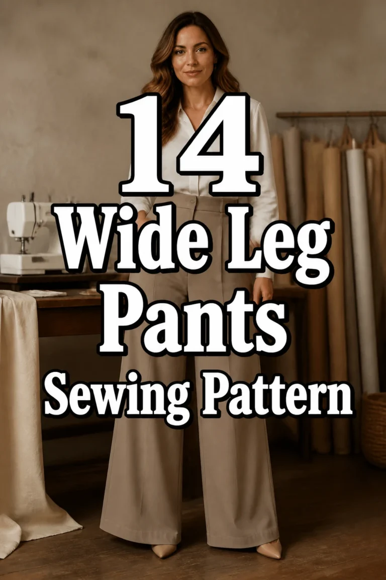 14 Wide Leg Pants Sewing Pattern