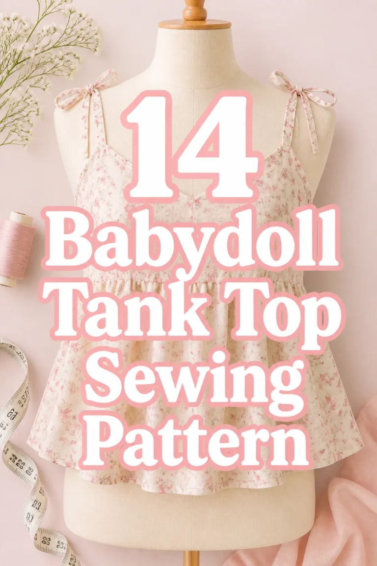14 Babydoll Tank Top Sewing Pattern