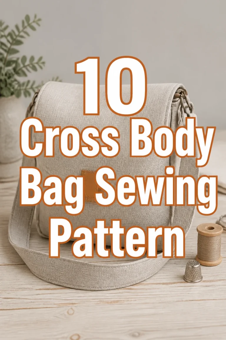 10 Cross Body Bag Sewing Pattern