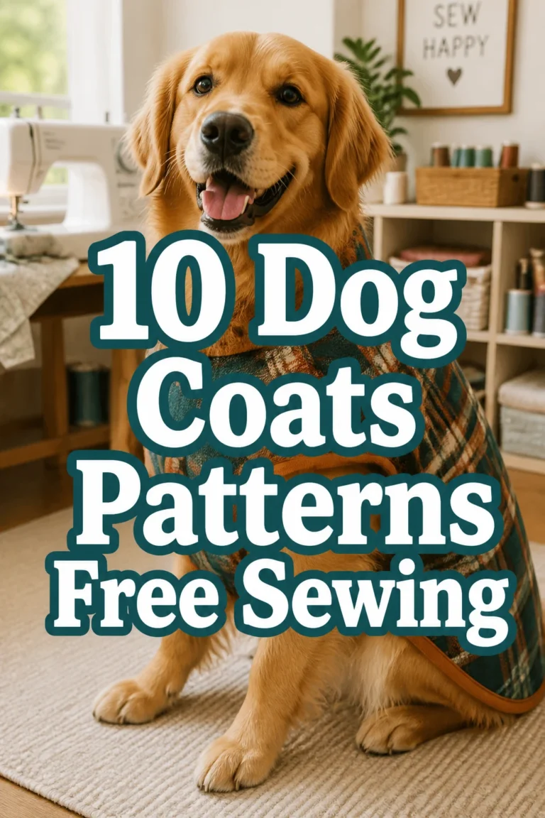 10 Dog Coats Patterns Free Sewing