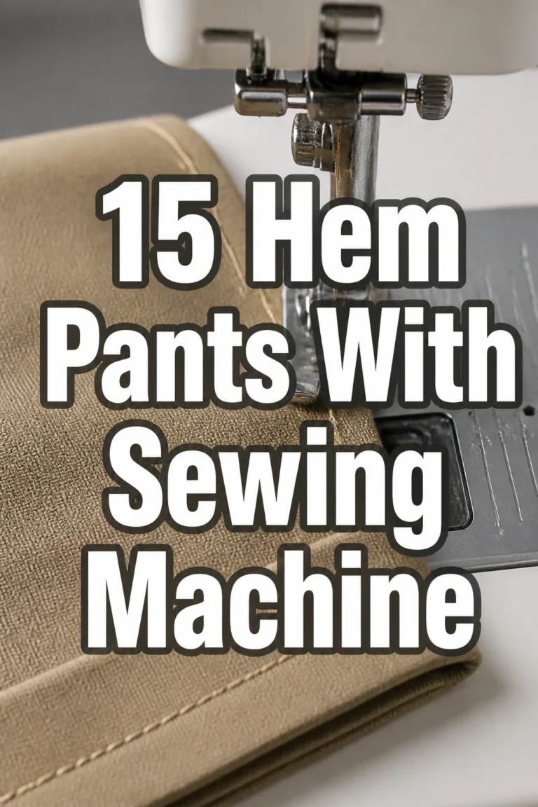 15 Hem Pants With Sewing Machine