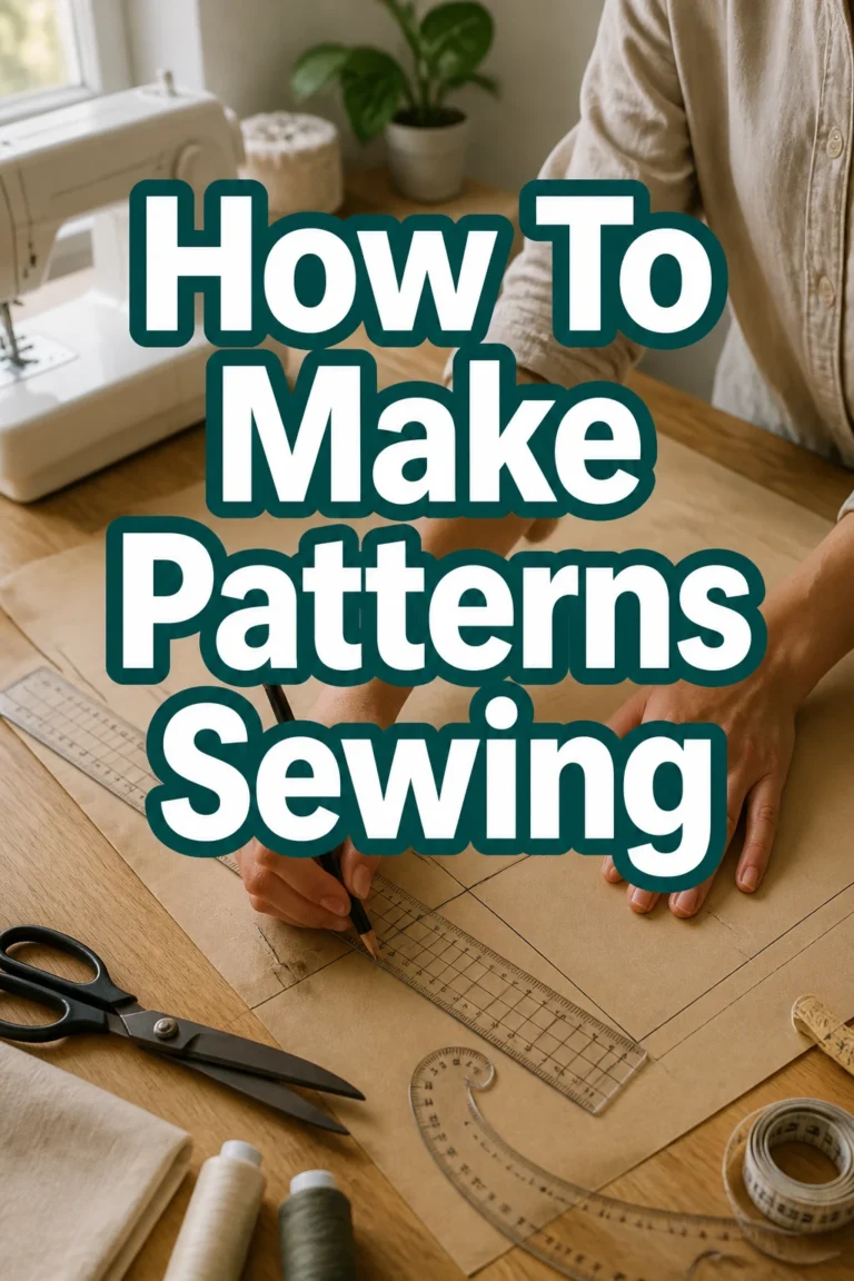 How To Make Patterns Sewing