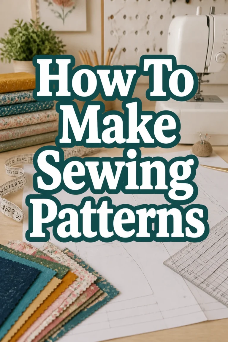 How To Make Sewing Patterns