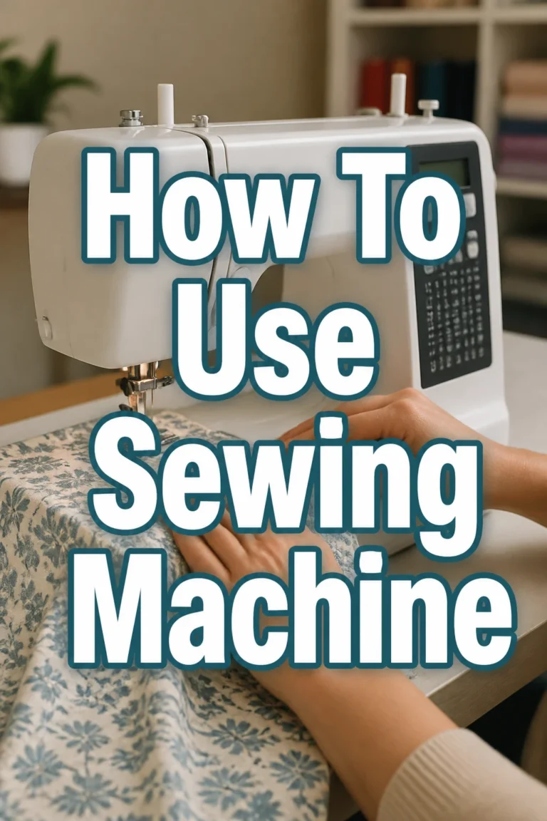 How To Use Sewing Machine