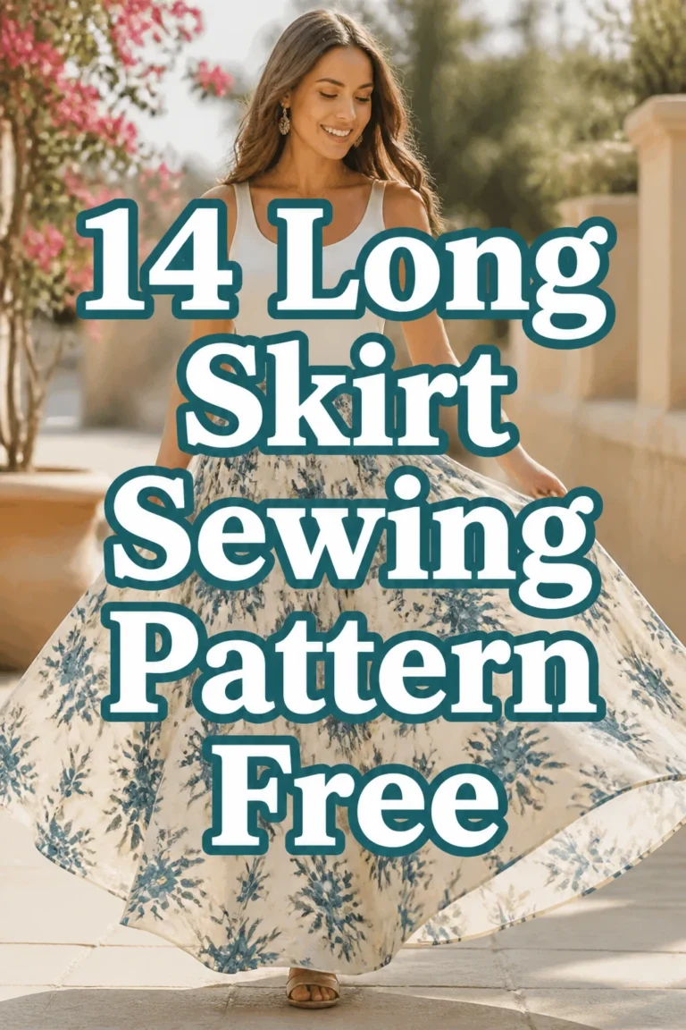 14 Long Skirt Sewing Pattern Free