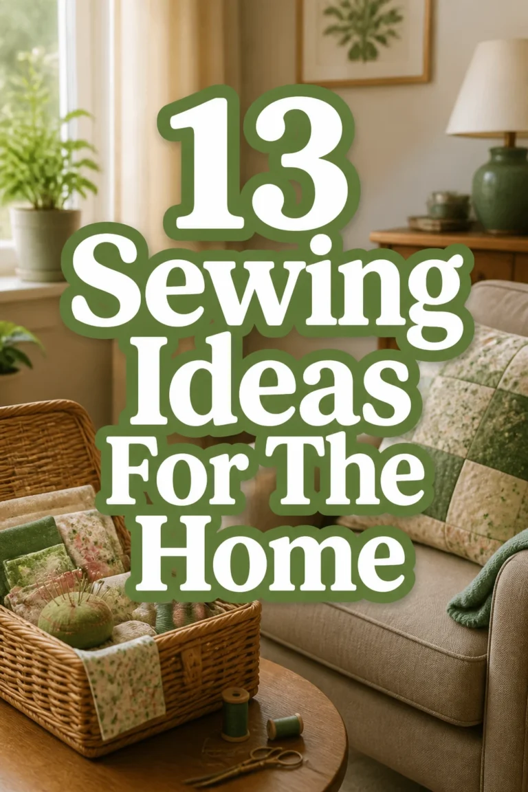 13 Sewing Ideas For The Home
