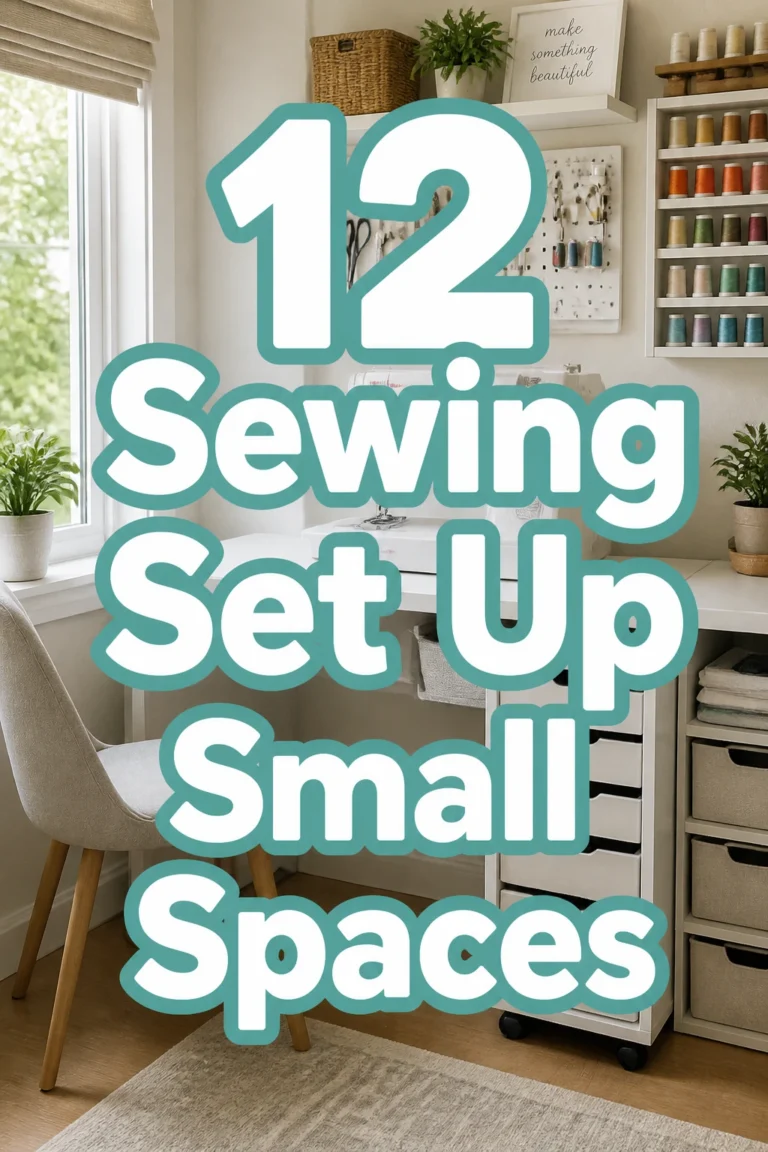 12 Sewing Set Up Small Spaces