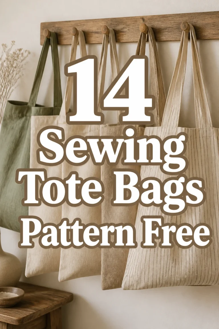 14 Sewing Tote Bags Pattern Free