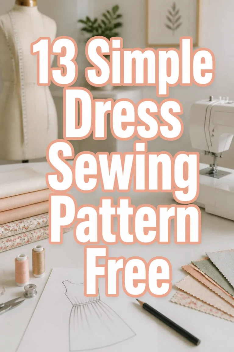 13 Simple Dress Sewing Pattern Free