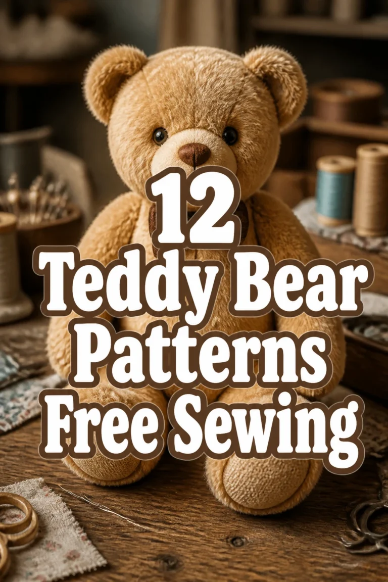 12 Teddy Bear Patterns Free Sewing