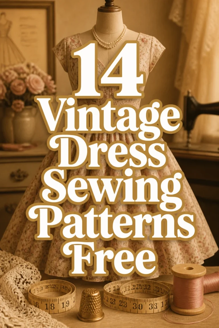 14 Vintage Dress Sewing Patterns Free