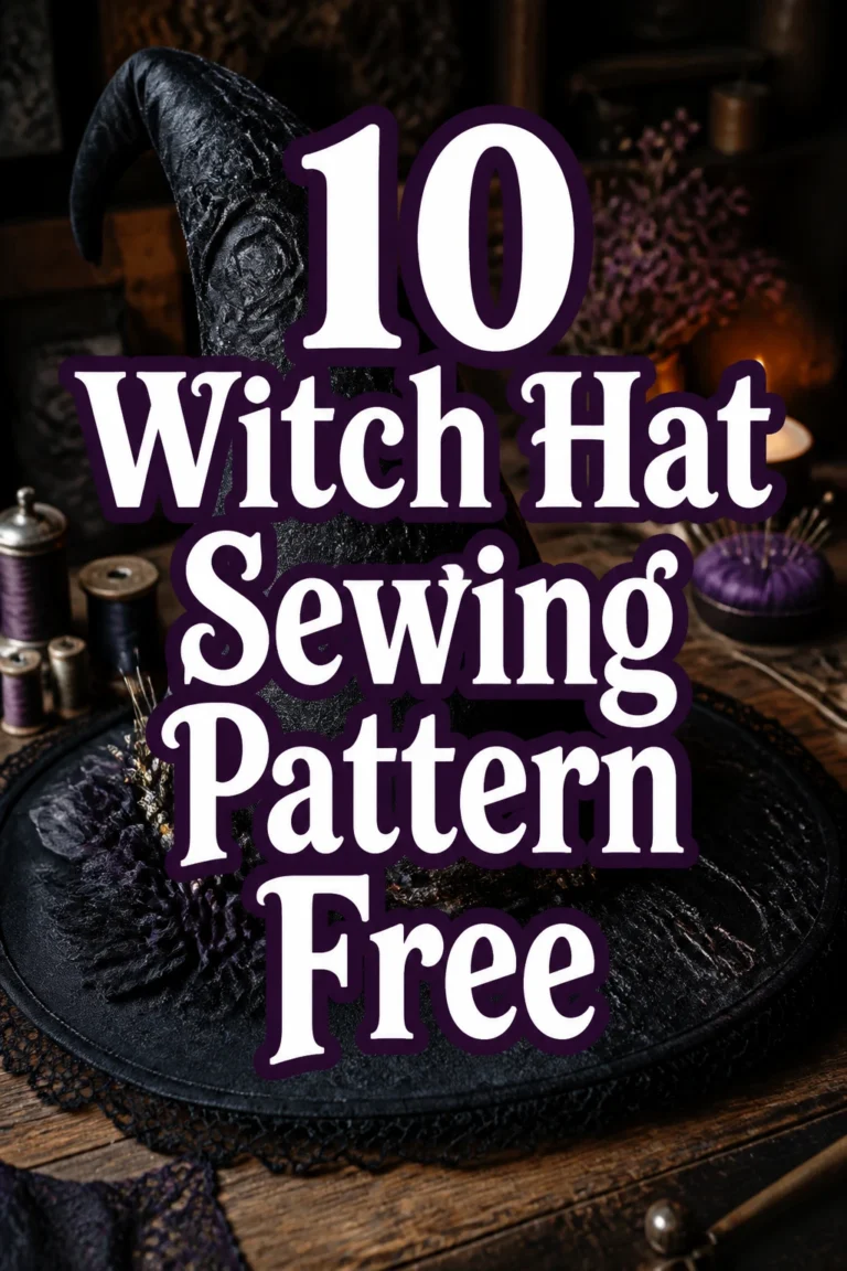 10 Witch Hat Sewing Pattern Free